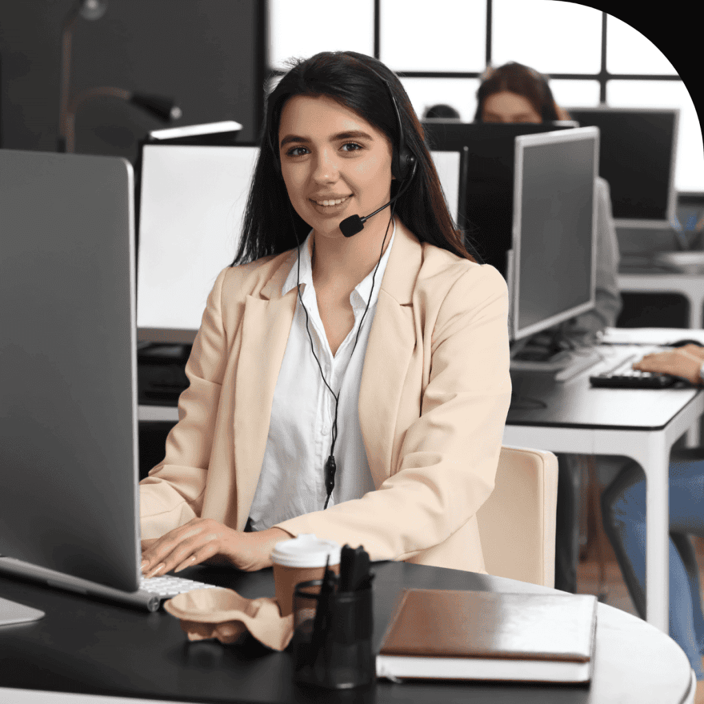 Friendly customer support agent assisting with Pocket Wifi Morocco services.