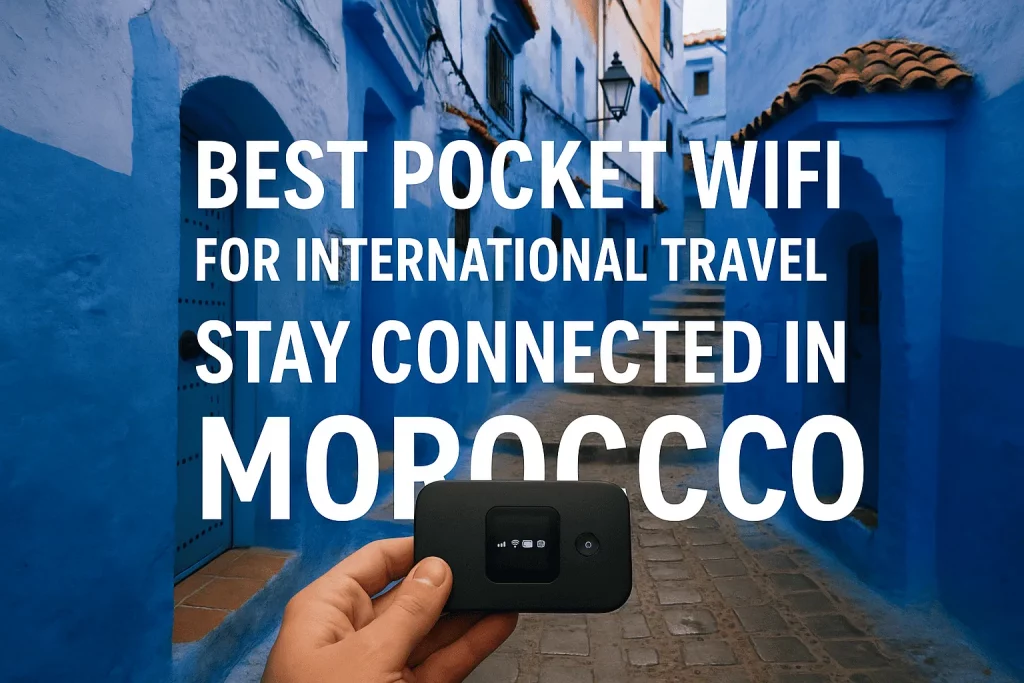 Pocket Wifi Morocco, portable internet device for travelers in Morocco.